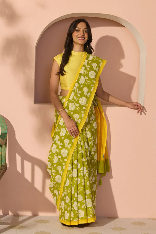 Soft Cotton Saree with Elegant Everyday Traditional Style
